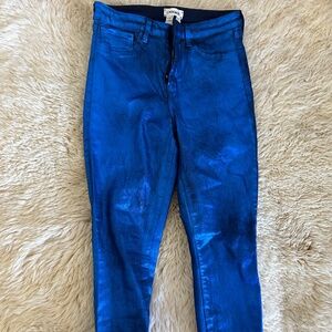 L’Agence Margot Metallic Foil Jeans
